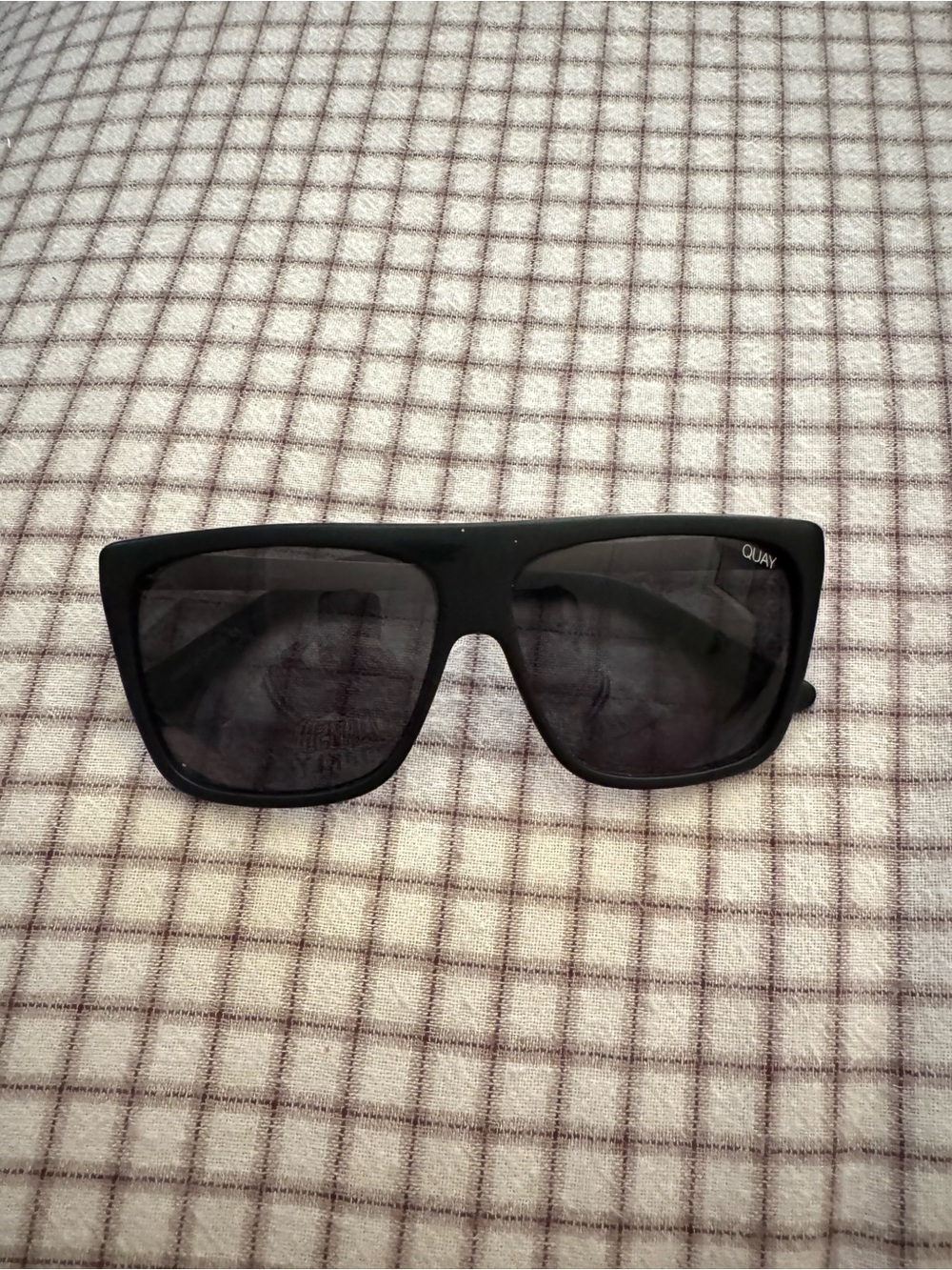 Quay Australia Black Oversized Square Sunglasses
